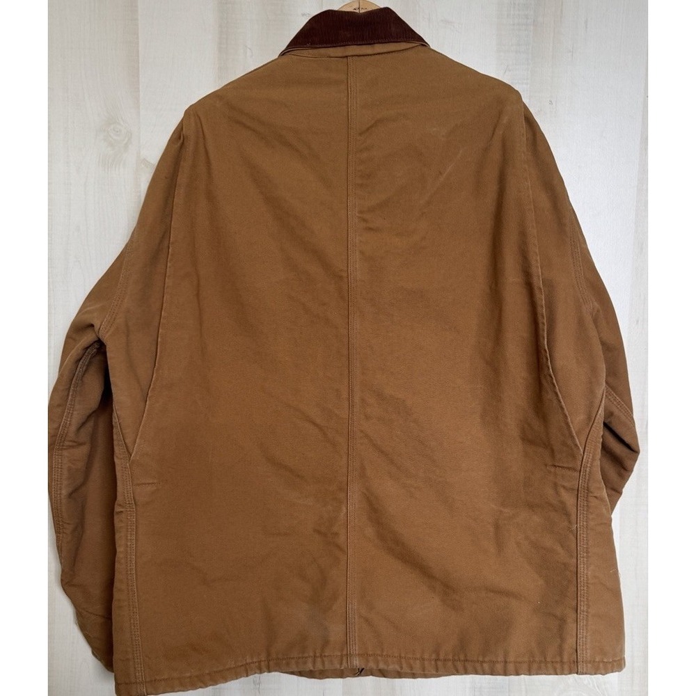 VTG Carhartt 6BLC Blanket Lined Canvas Duck Jacket Men's 52 Brown Made In USA - Picture 3 of 11